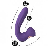 Vibrator 15 Functions, Clitoral Pulsating, Vibrating Shaft, PURPLE